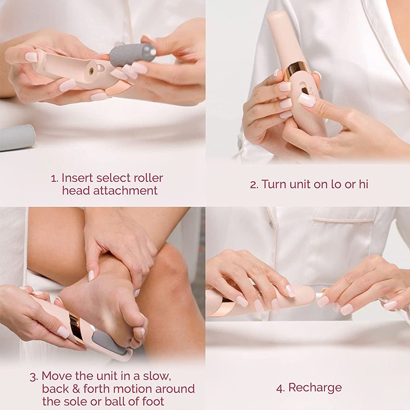 Rechargeable Electric Foot File – Callus & Dead Skin Remover