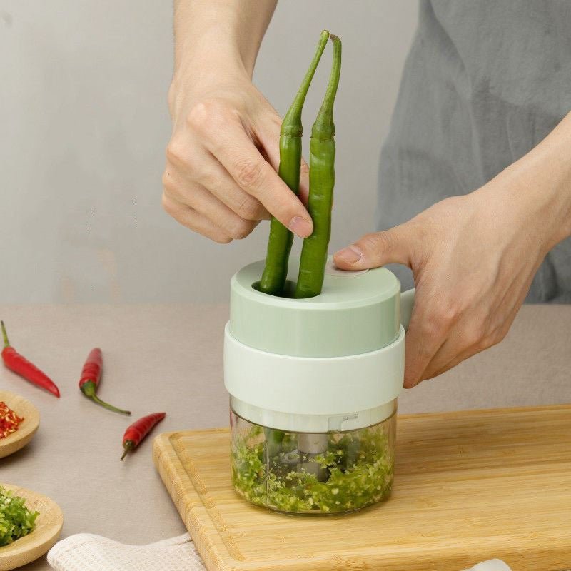 Wireless Electric Garlic Masher – Mini Portable Food Chopper