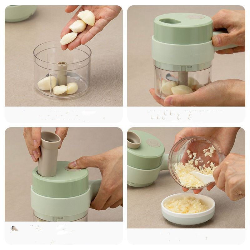 Wireless Electric Garlic Masher – Mini Portable Food Chopper