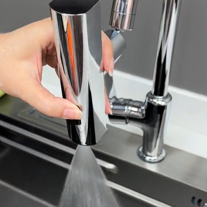 360° Rotating Waterfall Faucet Nozzle – Multi‑Function Splash‑Proof Kitchen Tap Extension