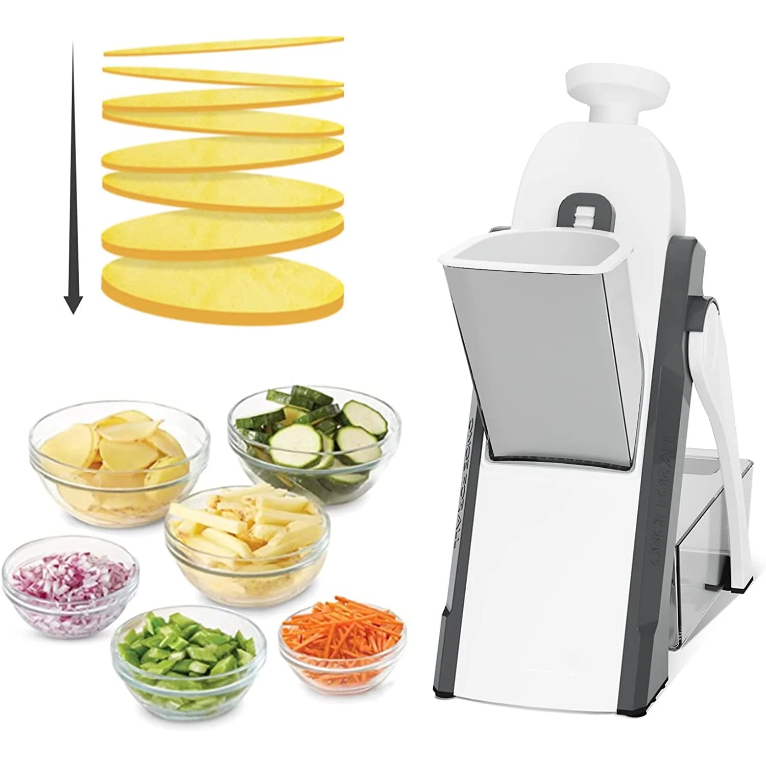 Ultimate Manual Vegetable Cutter – 8-in-1 Adjustable Slicer
